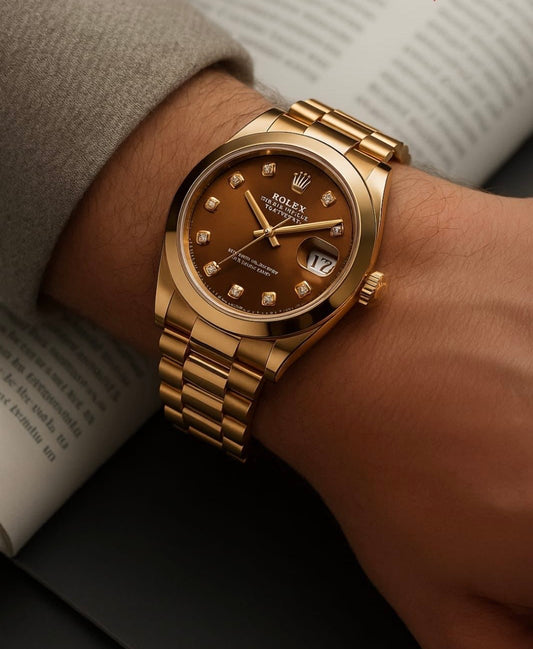 •PREMIUM ROLEX REGULAR STONE WATCH•